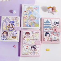 Anime Themed Diary with Magnetic Clasp - Bear Hugs