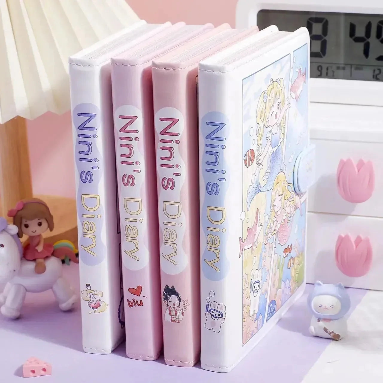 Anime Themed Diary with Magnetic Clasp - Bear Hugs