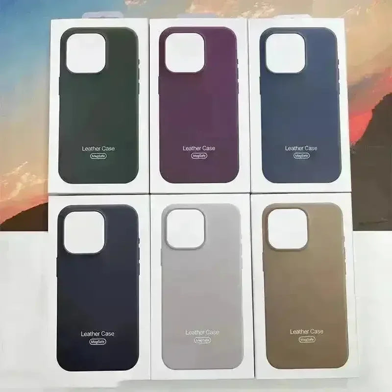 Apple Leather MagSafe Case (For iPhones) - Bear Hugs