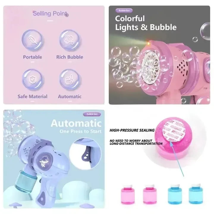 Astronaut Automatic Bubble Gun - Bear Hugs