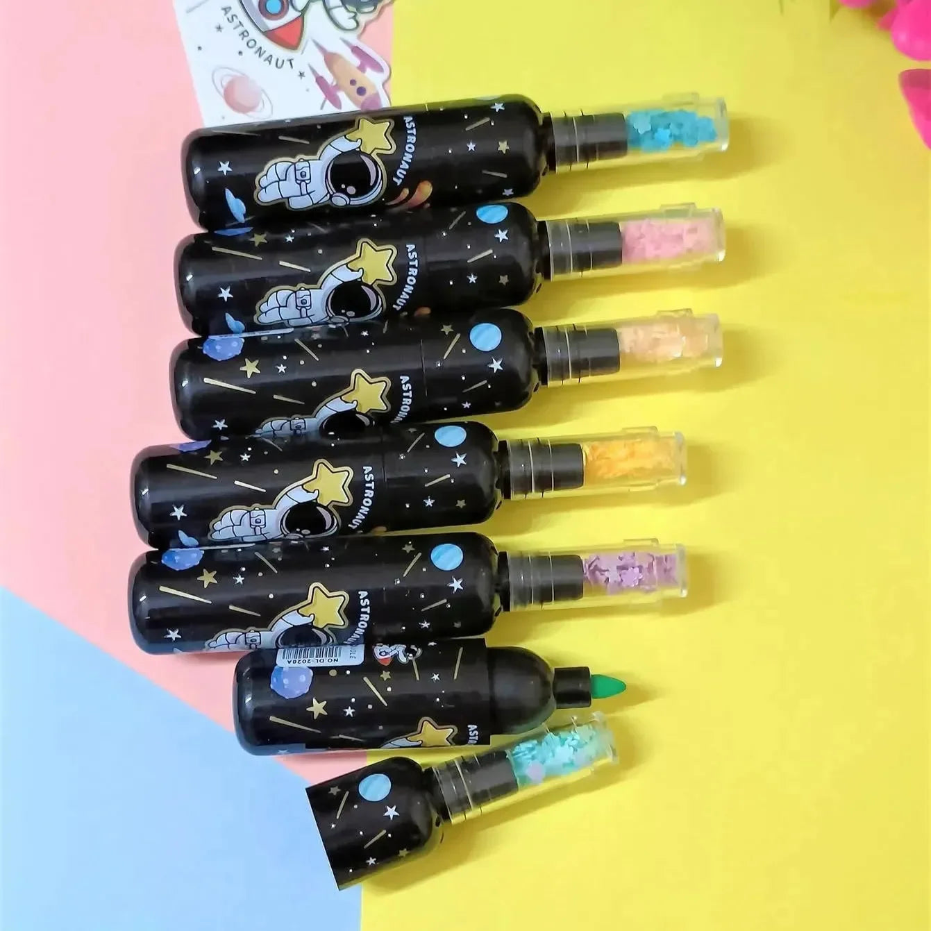 Astronaut Space Bottle Highlighter (6 pcs) - Bear Hugs
