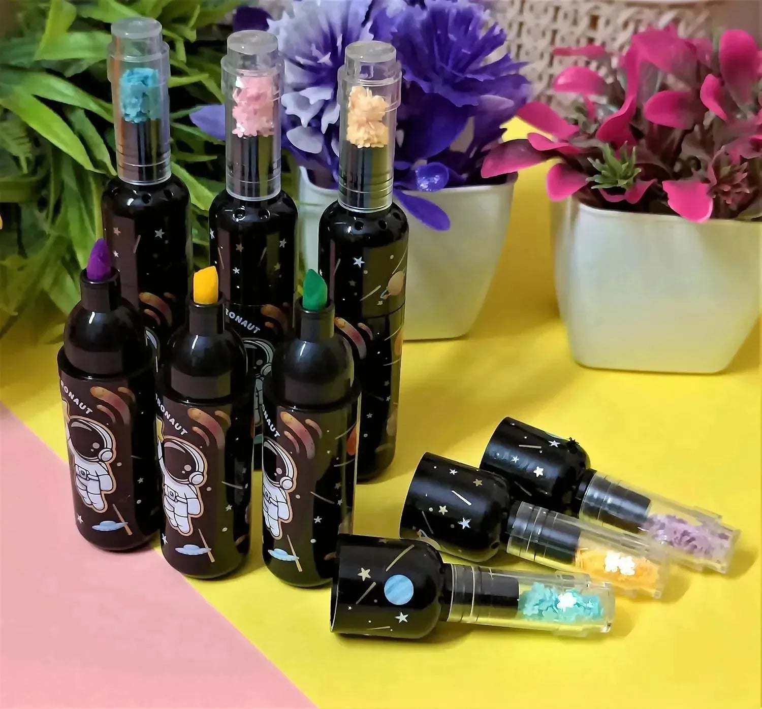 Astronaut Space Bottle Highlighter (6 pcs) - Bear Hugs