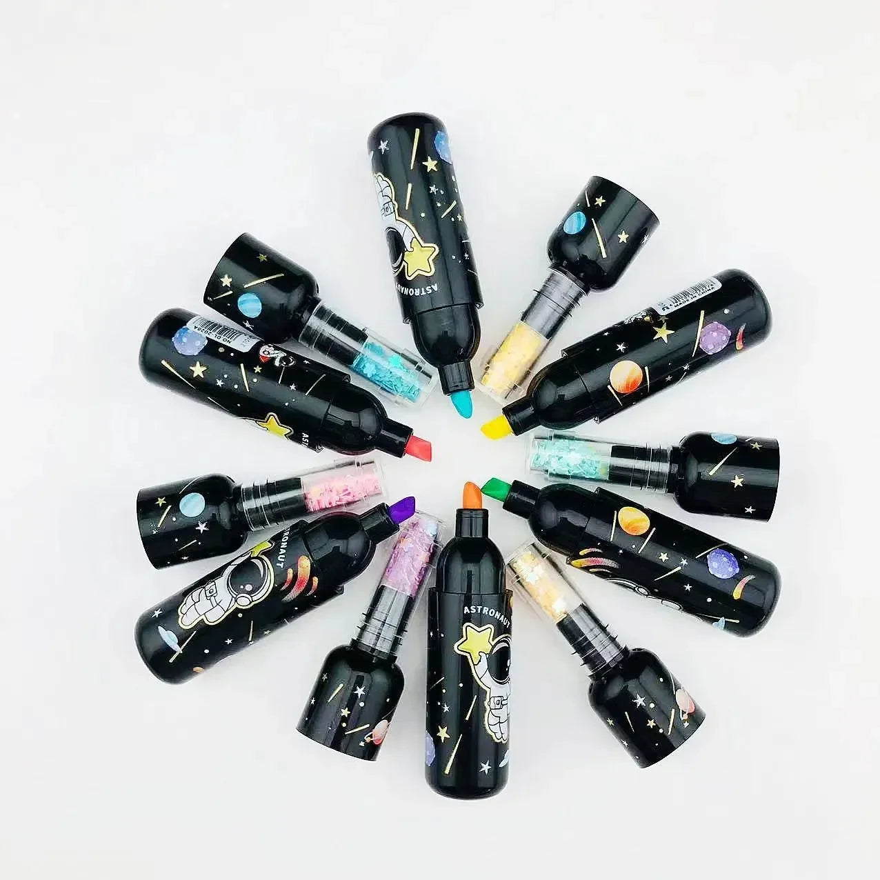 Astronaut Space Bottle Highlighter (6 pcs) - Bear Hugs