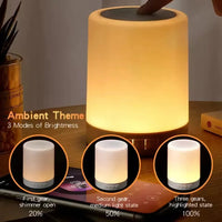 AuraWave Touch Control Bluetooth Speaker Lamp - Bear Hugs