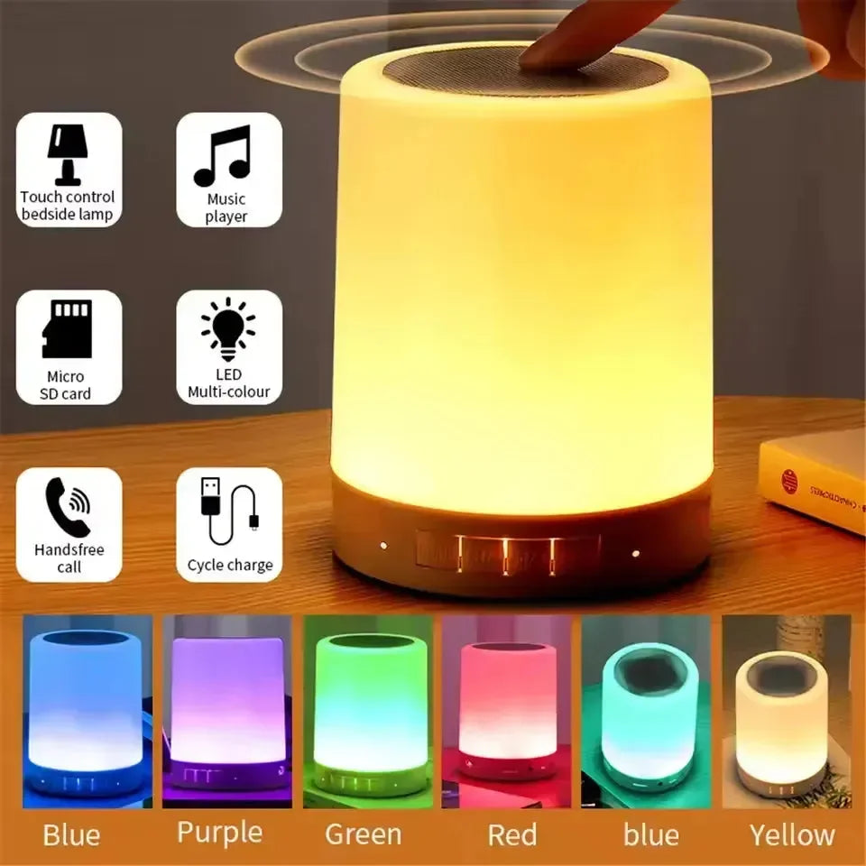 AuraWave Touch Control Bluetooth Speaker Lamp - Bear Hugs