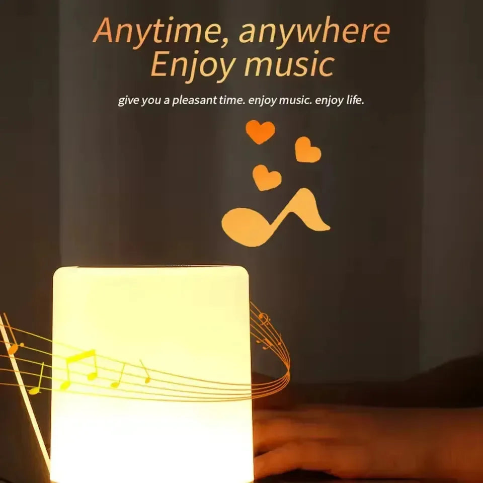 AuraWave Touch Control Bluetooth Speaker Lamp - Bear Hugs