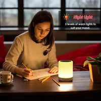 AuraWave Touch Control Bluetooth Speaker Lamp - Bear Hugs