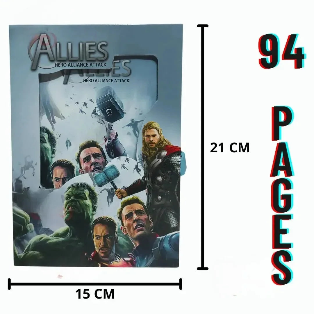 Avengers HQ A5 Diary With Lock - Bear Hugs
