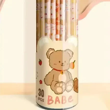 Baby Bear Boxed Pencil Set (30 pcs) - Bear Hugs