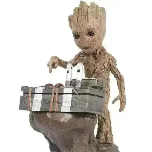 Groot Button Explode Baby Groot Push Button Figurine