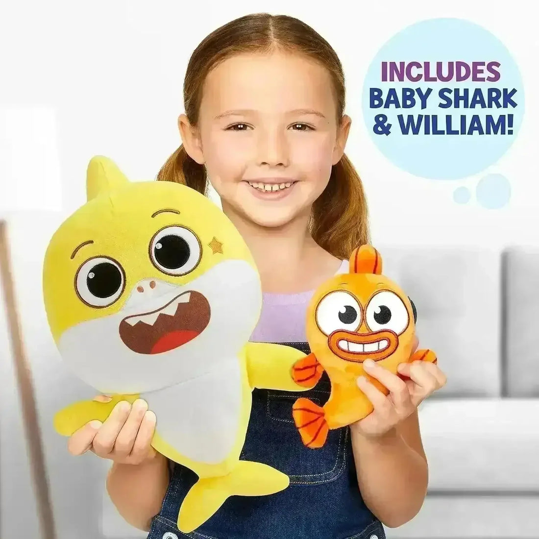 Baby Shark & William Interactive Plush Set - Bear Hugs