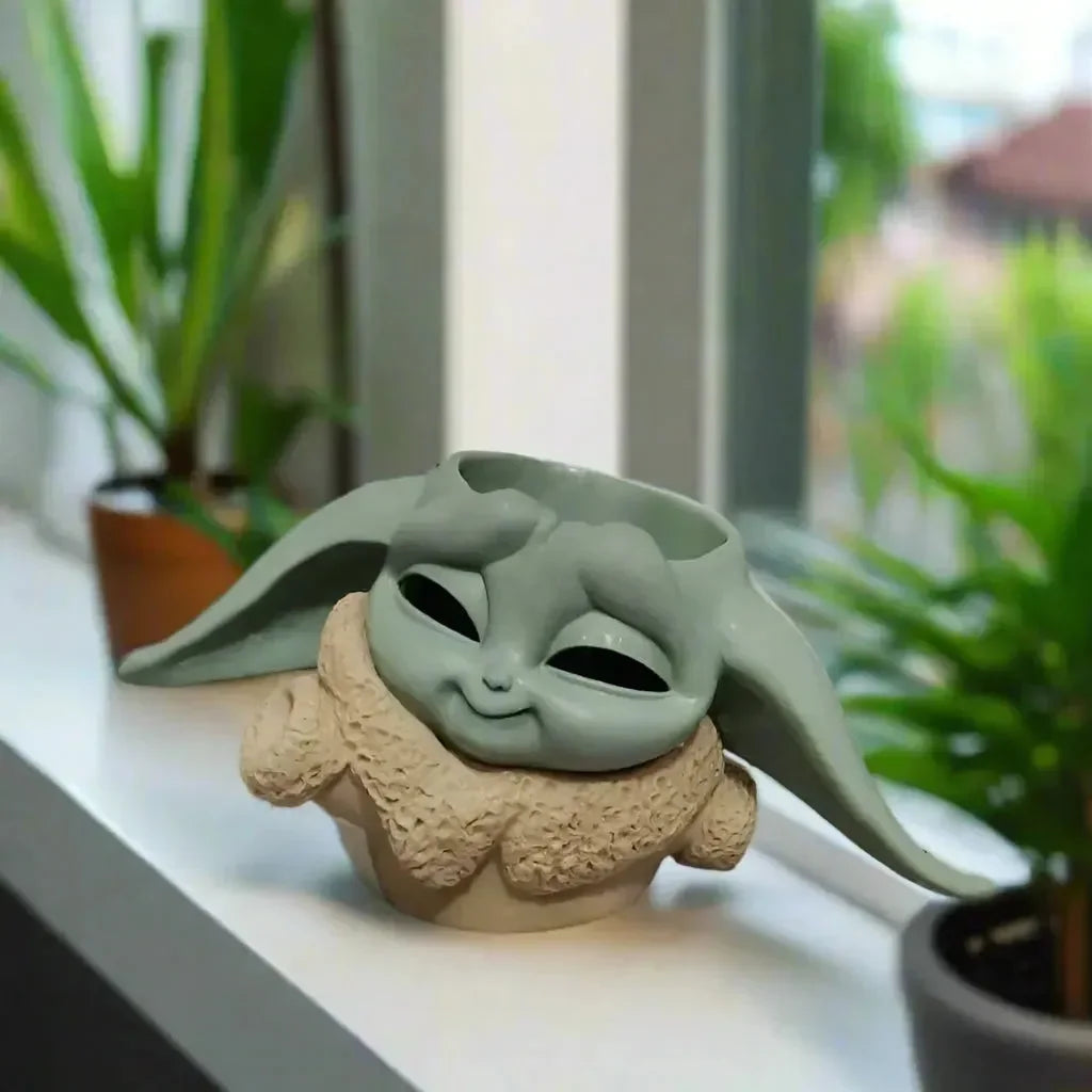 Baby Yoda Planter And Pen Stand - Bear Hugs