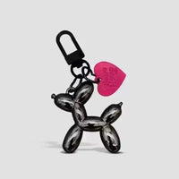 Balloon Heart Punk Dog Keychain - Bear Hugs