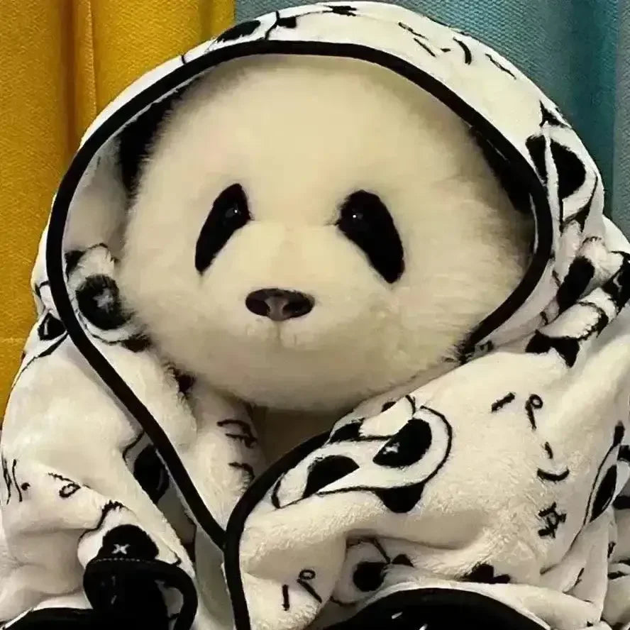 Bamboo Buddy Realistic Panda Plushie (38 cm) - Bear Hugs