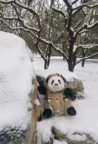 Bamboo Buddy Realistic Panda Plushie (38 cm) - Bear Hugs