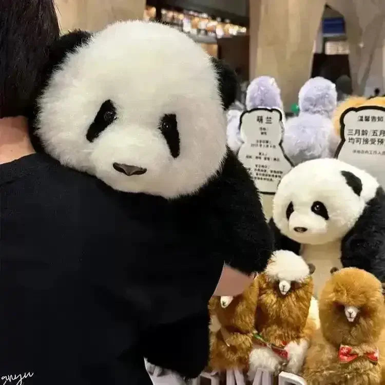 Bamboo Buddy Realistic Panda Plushie (38 cm) - Bear Hugs