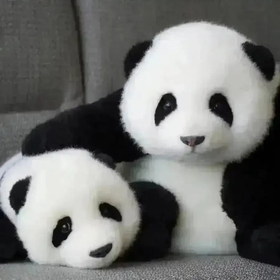 Bamboo Buddy Realistic Panda Plushie (38 cm) - Bear Hugs