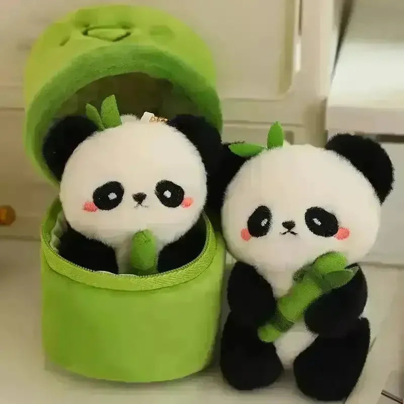 Bamboo Panda Plush Keychain - Bear Hugs
