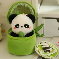 Bamboo Panda Plush Keychain - Bear Hugs