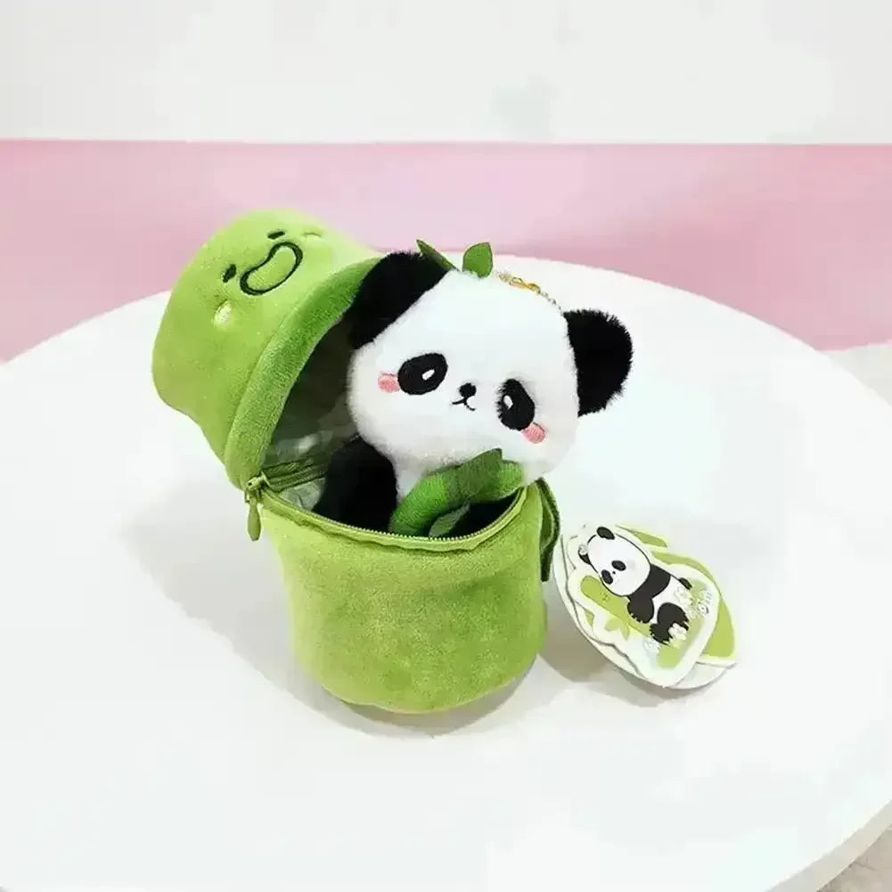Bamboo Panda Plush Keychain - Bear Hugs