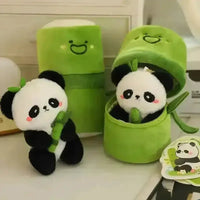 Bamboo Panda Plush Keychain - Bear Hugs