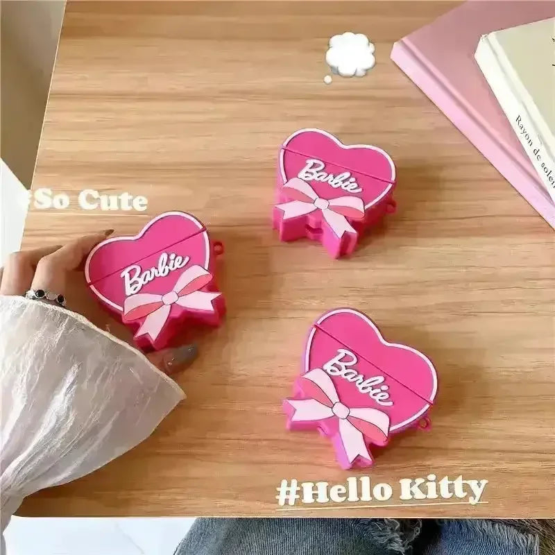 Barbie Pink Heart Case (For Airpods) - Bear Hugs