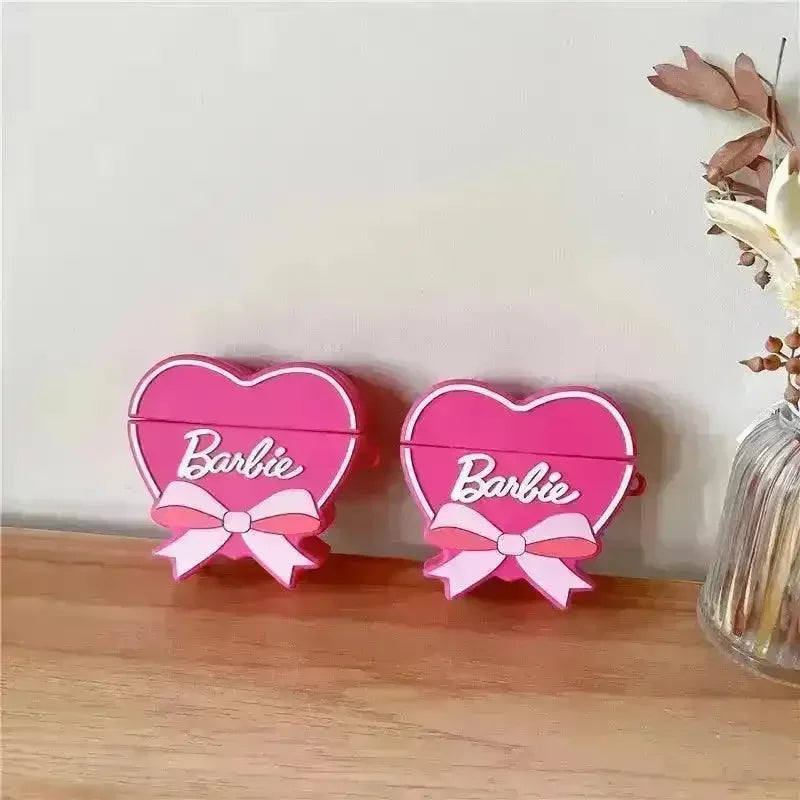 Barbie Pink Heart Case (For Airpods) - Bear Hugs