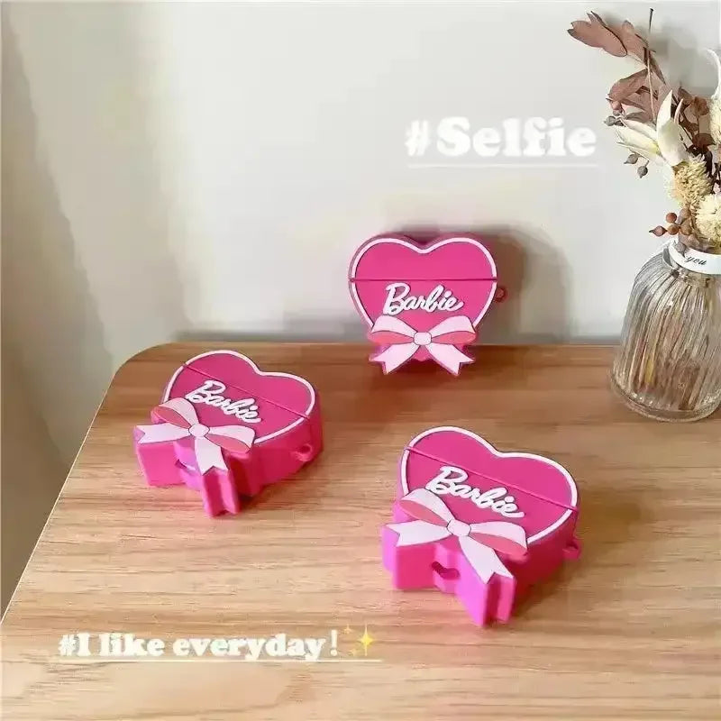 Barbie Pink Heart Case (For Airpods) - Bear Hugs