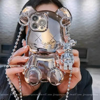 Bear Force Electroplating Chain Case (For iPhones) - Bear Hugs