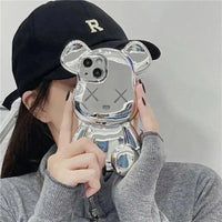 Bear Force Electroplating Chain Case (For iPhones) - Bear Hugs