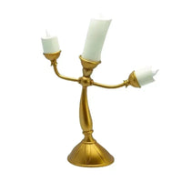 Beauty And The Beast Cogsworth Clock & Lumiere Candle Figurines - Bear Hugs