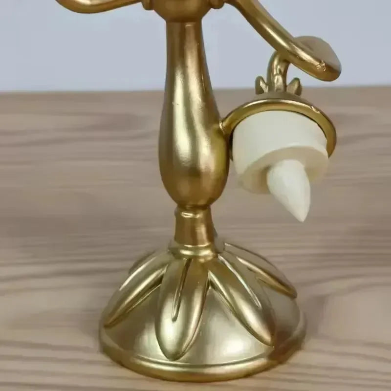 Beauty And The Beast Cogsworth Clock & Lumiere Candle Figurines - Bear Hugs