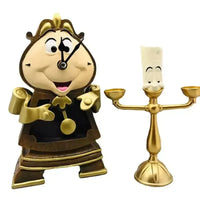 Beauty And The Beast Cogsworth Clock & Lumiere Candle Figurines - Bear Hugs