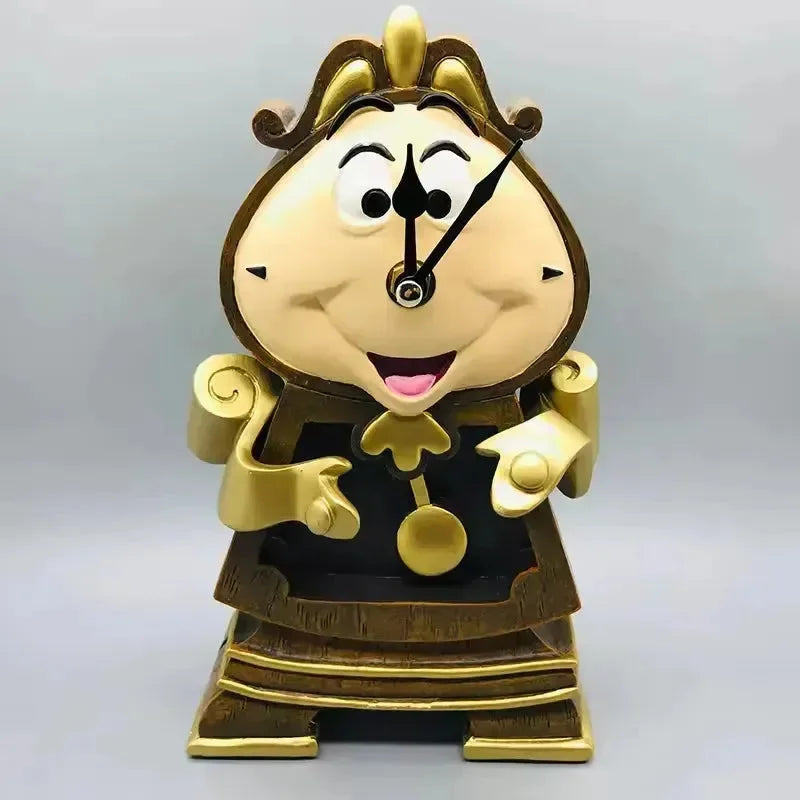 Beauty And The Beast Cogsworth Clock & Lumiere Candle Figurines - Bear Hugs