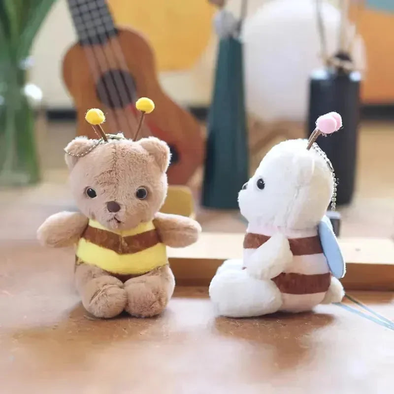 Bee-Loved Bear Plush Keychain - Bear Hugs