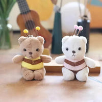 Bee-Loved Bear Plush Keychain - Bear Hugs