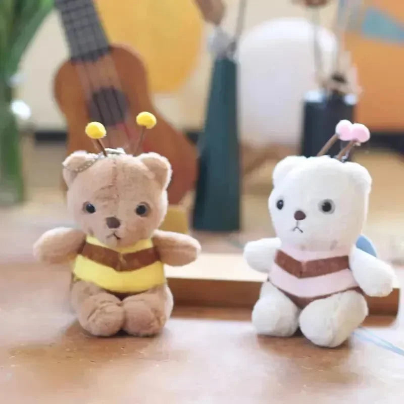 Bee-Loved Bear Plush Keychain - Bear Hugs
