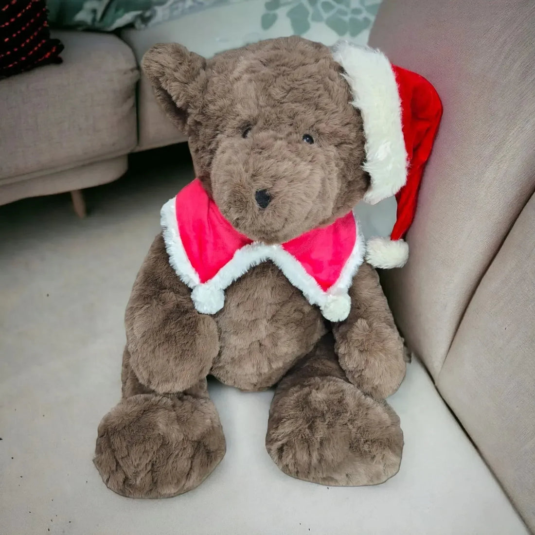 Belkie Premium Christmas Teddy Bear (65 cm) - Bear Hugs