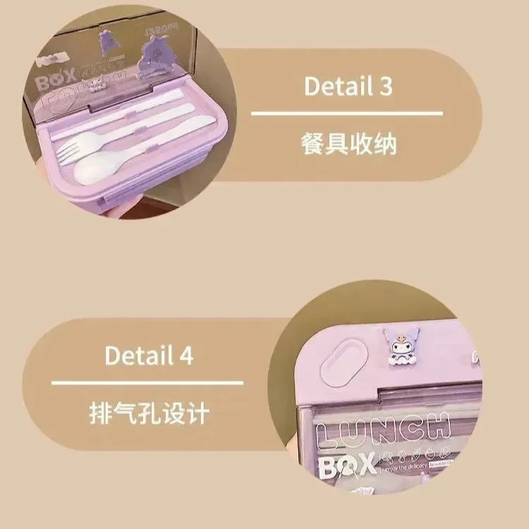 Bento Buddies Japanese Lunch Box (1250 ml) - Bear Hugs