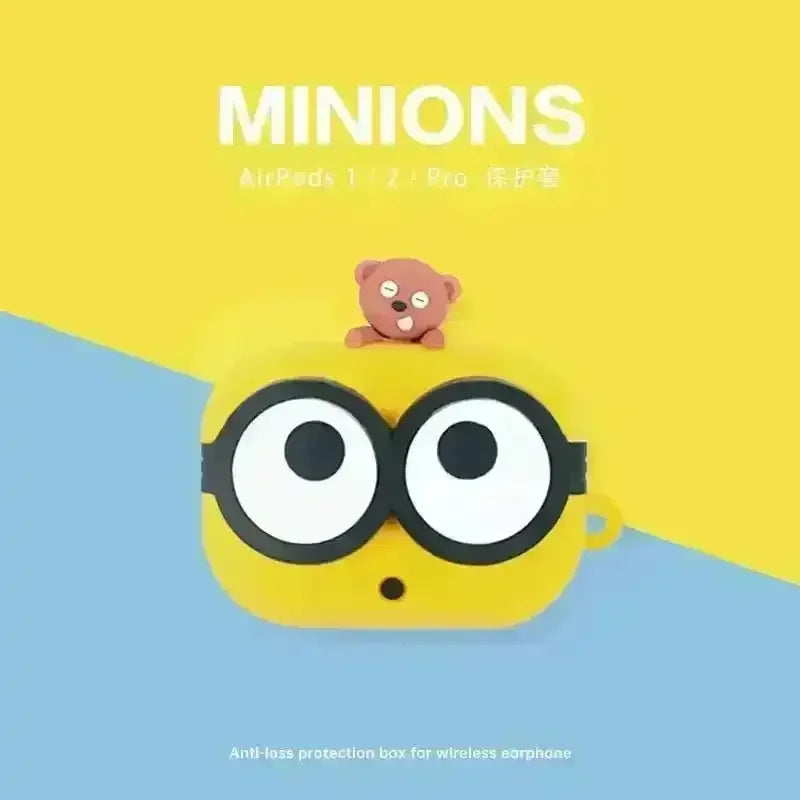 Big Eyed Minions Case (For Airpods) - Bear Hugs