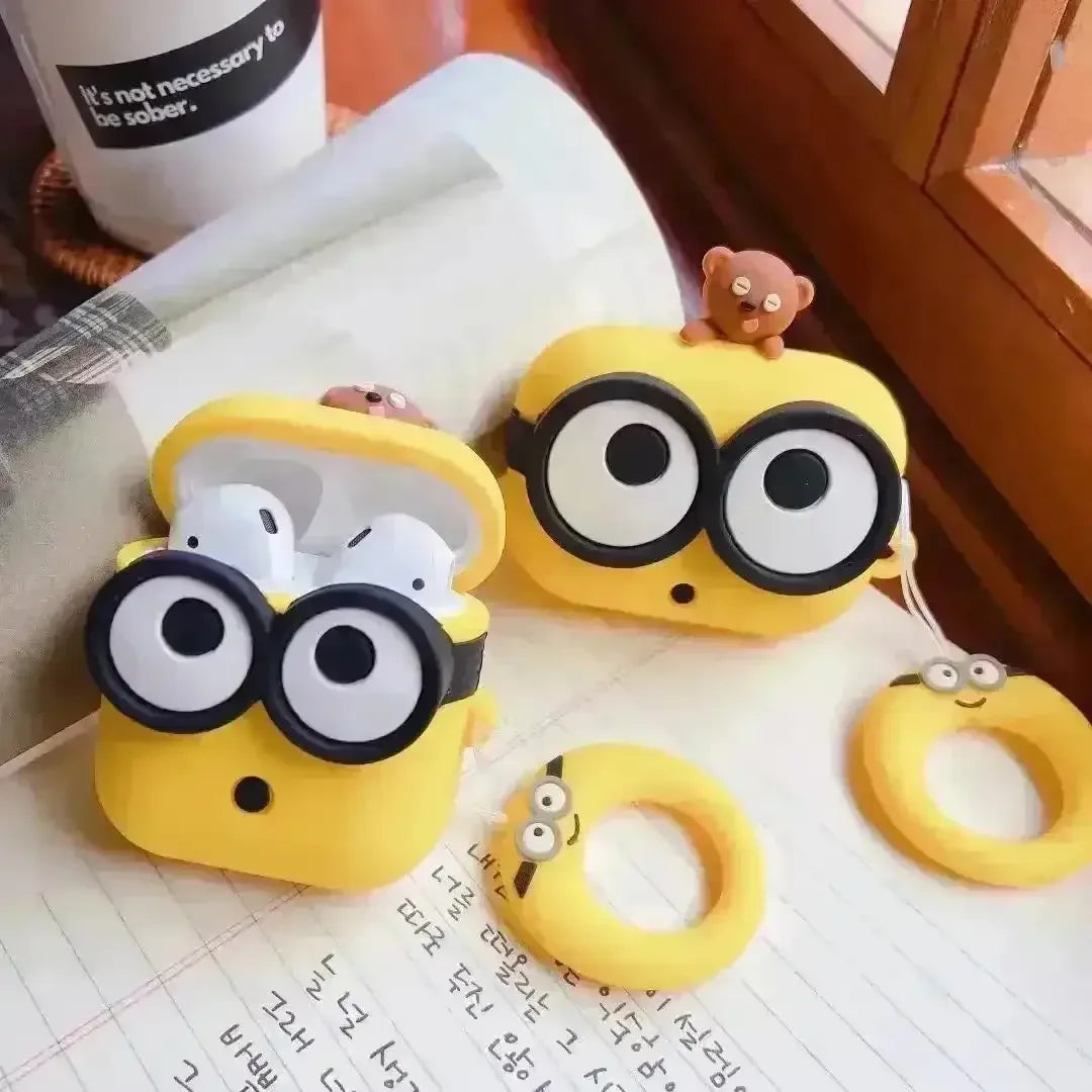 Big Eyed Minions Case (For Airpods) - Bear Hugs