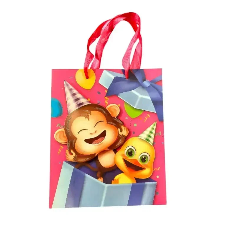 Birthday Animals Paper Gift Bag - Bear Hugs