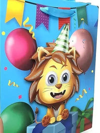 Birthday Animals Paper Gift Bag - Bear Hugs