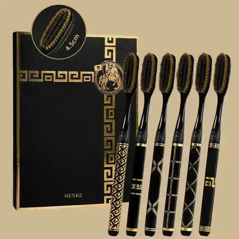 Black and Gold Luxury Toothbrush Set - Bear Hugs