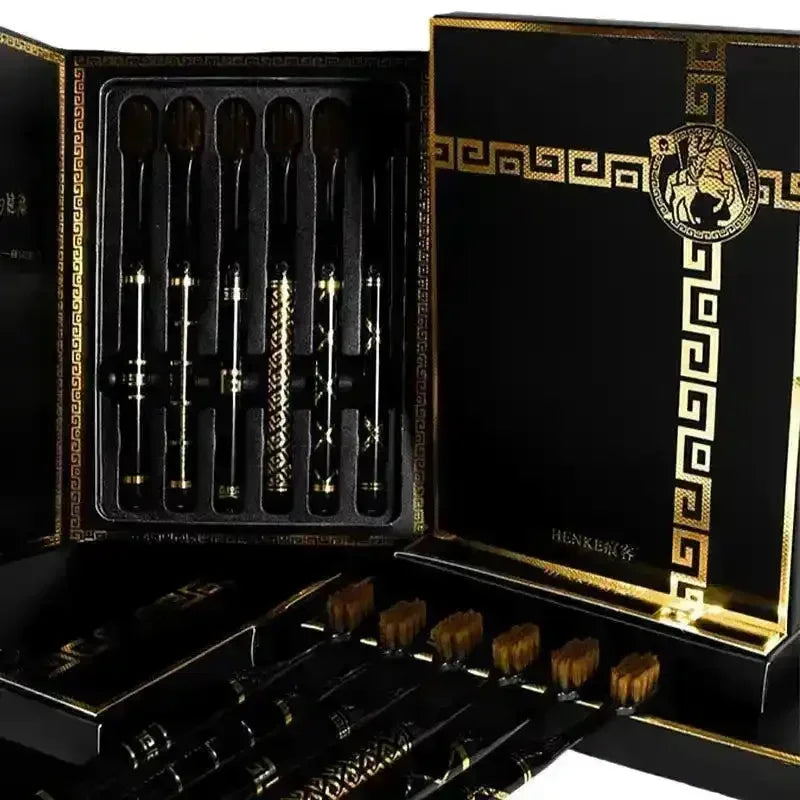 Black Gold Luxury Toothbrush Set - Bear Hugs