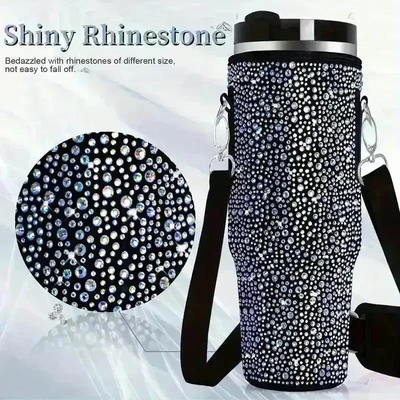 Bling Rhinestone Neoprene Bag (For Stanley 40 oz) - Bear Hugs