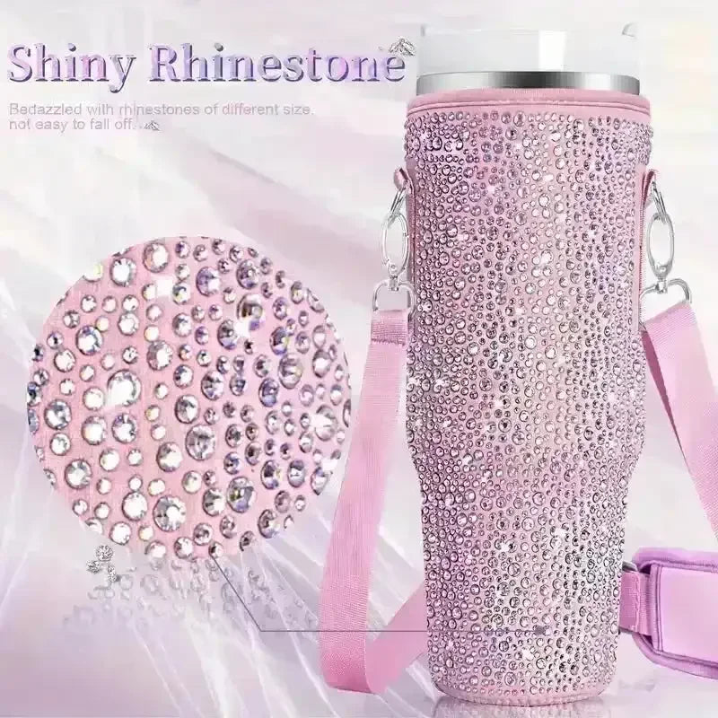 Bling Rhinestone Neoprene Bag (For Stanley 40 oz) - Bear Hugs