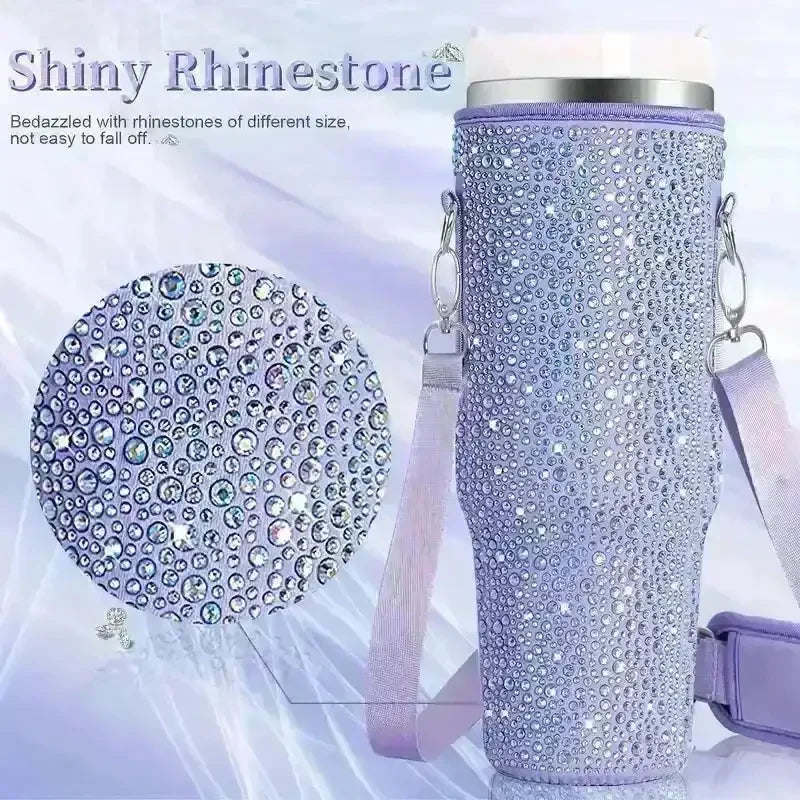 Bling Rhinestone Neoprene Bag (For Stanley 40 oz) - Bear Hugs