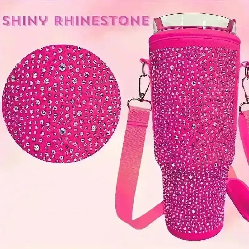 Bling Rhinestone Neoprene Bag (For Stanley 40 oz) - Bear Hugs