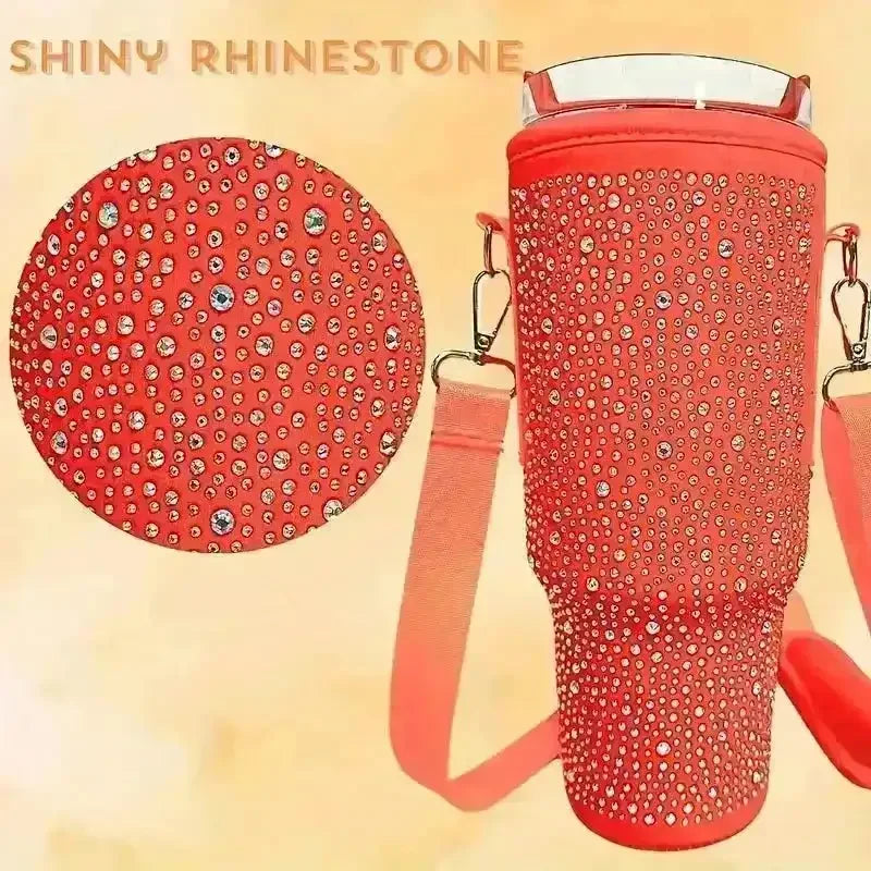 Bling Rhinestone Neoprene Bag (For Stanley 40 oz) - Bear Hugs